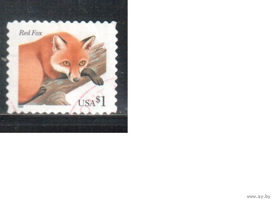 США-1998 (Мих.3000 ВА) , гаш., Стандарт, Фауна, Лиса (одиночка),