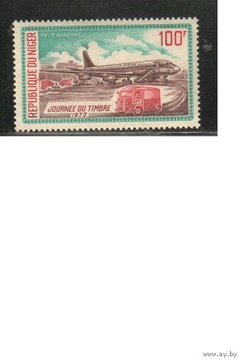 Нигер-1973 (Мих.379) ** , Автомобиль, Самолет (одиночка)