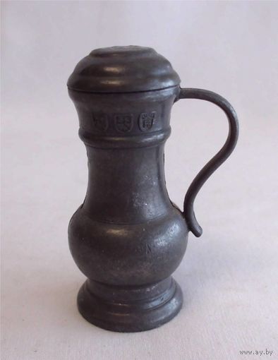 Миниатюра Кувшин винный Пьютер Олово Германия