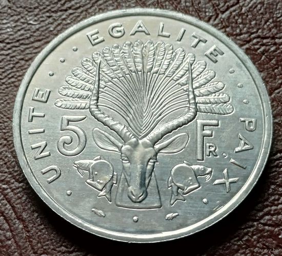 Джибути 5 франков, 1991   ( 2-15-2 )