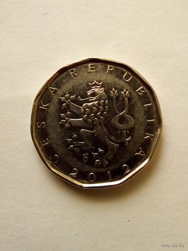 Чехия.2 кроны 2012 г.