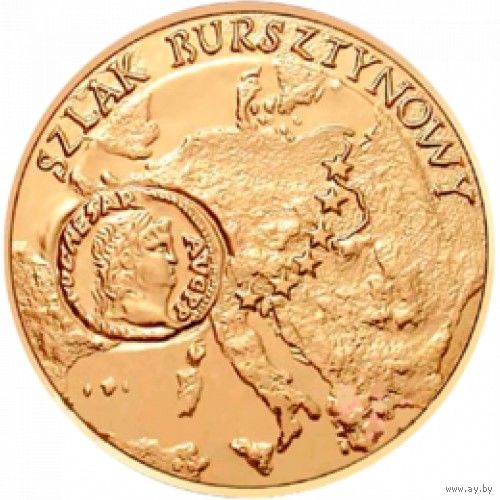 Польша 2 злотых, 2001 Янтарный путь UNC