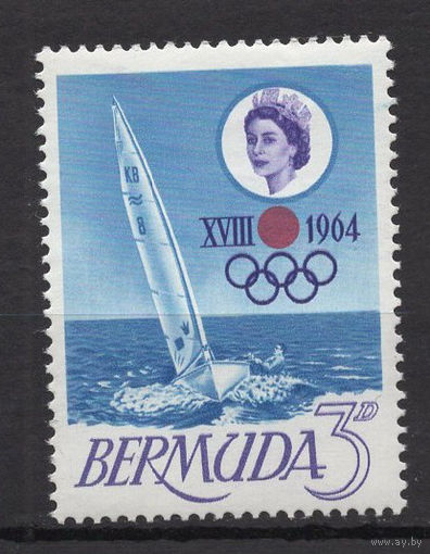 Бермудские Острова 1964 ** Яхта Регата Олимпиада (Mi 184), Британские колонии