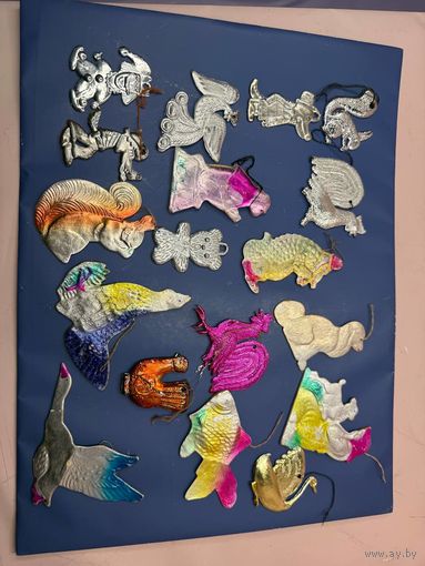 Старт с 1 рубля!Елочные игрушки СССР 18 штук ! Подписывайтесь , много торгов с рубля и постоянные обновления ассортимента!!