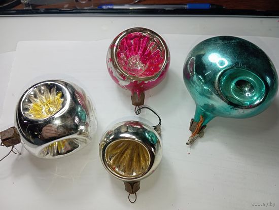 Ёлочная игрушка  , СССР .  Шарики .