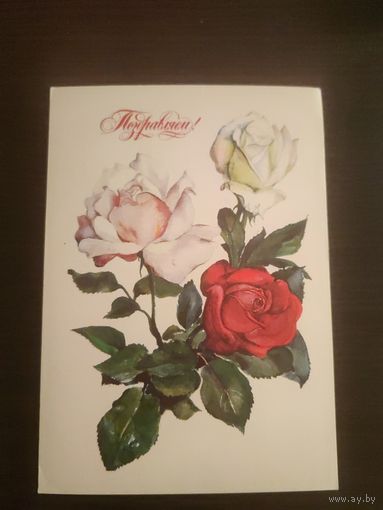 Открытка,поздравляем,подписана