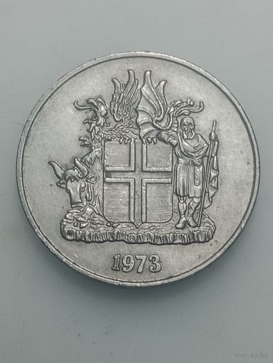 Исландия 10 крон  1973  года .