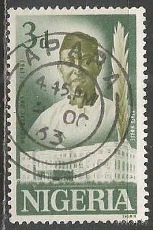 Нигерия. День Республики. Н.Азикиве- Премьер-министр. 1963г. Mi#141.