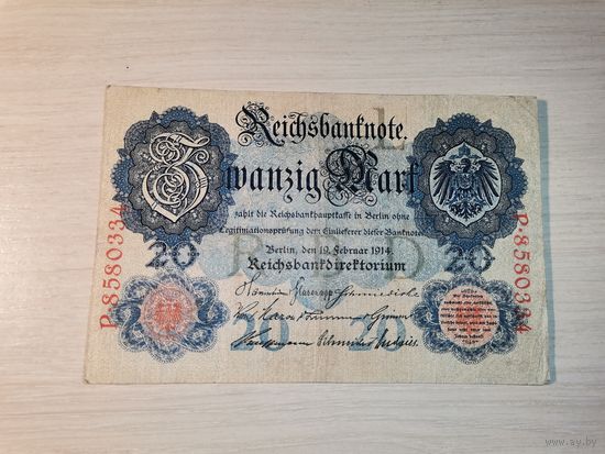 20 марок 1914 года, Германия.