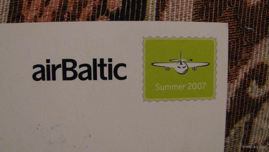 Открытка Air Baltic