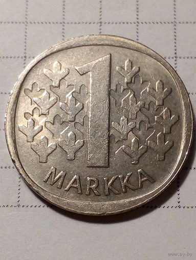 1 марка Финляндия 1969 год.