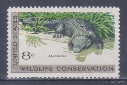 [903] США 1971. Фауна.Рептилии.Крокодил. MNH