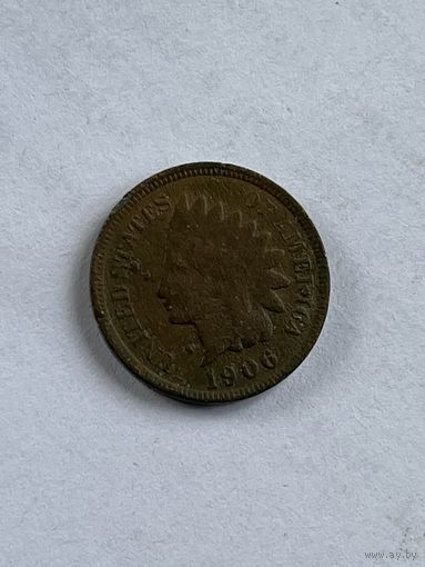 США 1 цент 1906
