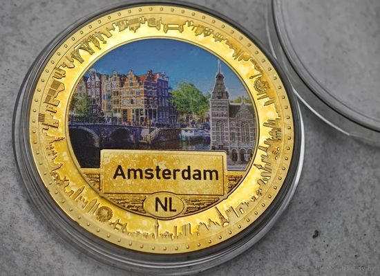 Амстердам Позолота  , настольная медаль