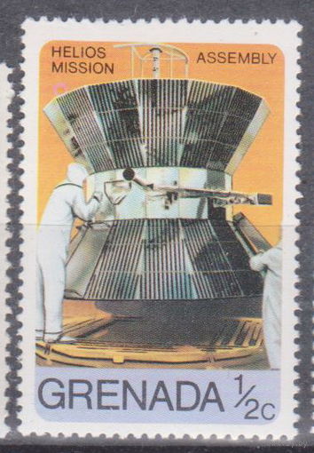 Космос Космические миссии "Викинг" и "Гелиос" Гренада 1976 год  лот 17 ЧИСТАЯ
