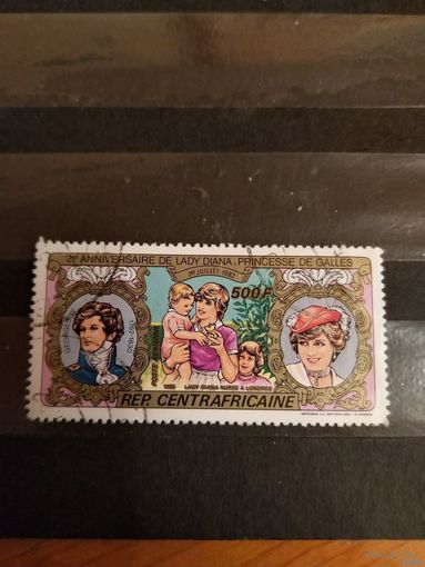 1982 Центрально-Африканская республика принцесса Диана высокономинальная концовка серии (1-л1)
