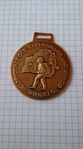 Медаль соревнований школьников по туризму, Белорусская ССР.