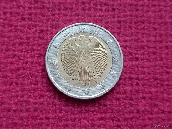 Германия 2 евро 2016 г. D