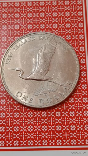 Новая Зеландия 1 доллар 1974 день новой Зеландии