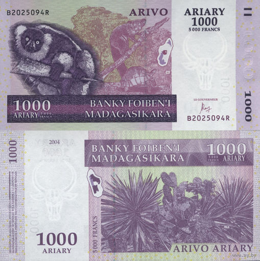 Мадагаскар 1000 Ариари 2004 UNC П2-92