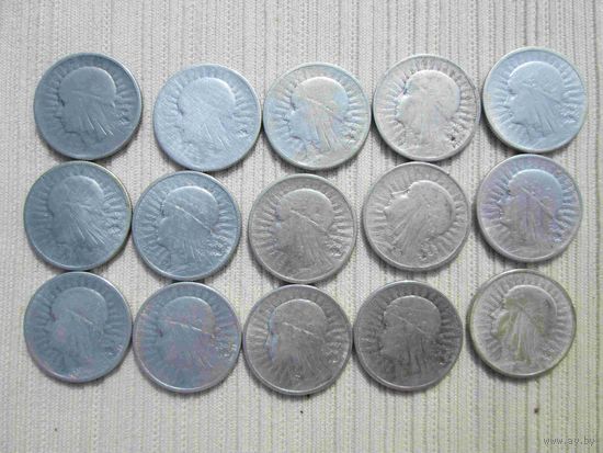 15 монет 2 злотых 1932-1934 гг