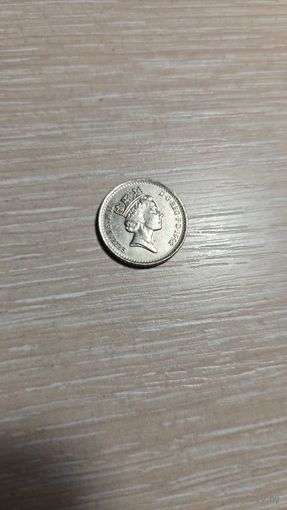 5 пенсов Великобритания 1992