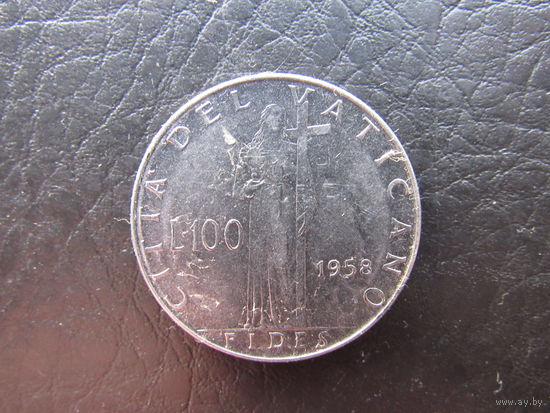 Ватикан. 100 лир.1958. С 20 копеек. Распродажа коллекции. Смотрите другие лоты.