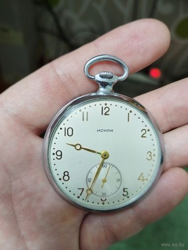 Часы карманные искра ссср, на отличном ходу, все оригинал, сохран