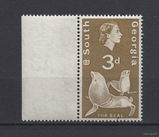 Южная Георгия остров /South Georgia island 1963** Морской котик, Елизавета II SG#5