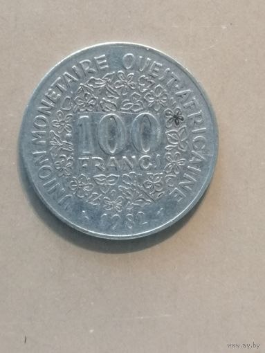 Западная Африка (BCEAO), 100 франков 1982 год, КМ# 4