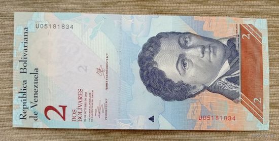 Werty71 Венесуэла 2 боливара 2013 UNC банкнота
