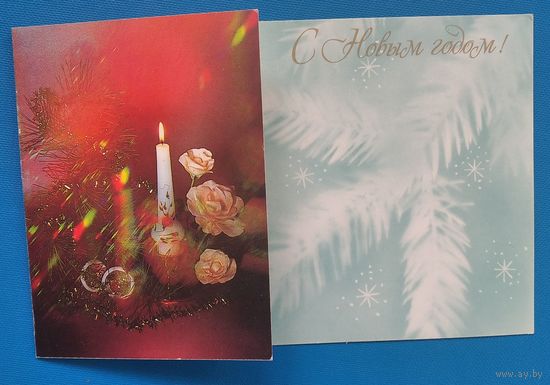 Зеленова В.Трошина Т. С Новым годом! 1989 г. Чистая.