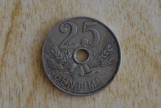Испания 25 сентимо 1927