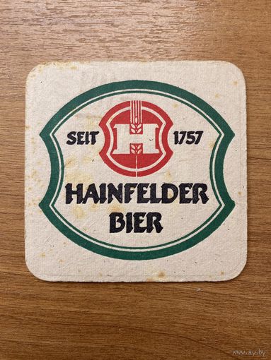 Подставка под пиво Hainfelder Bier