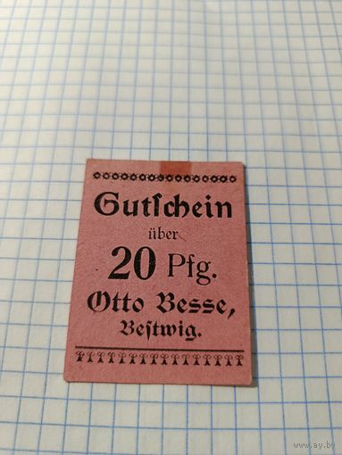 Германия 20 пфенингов