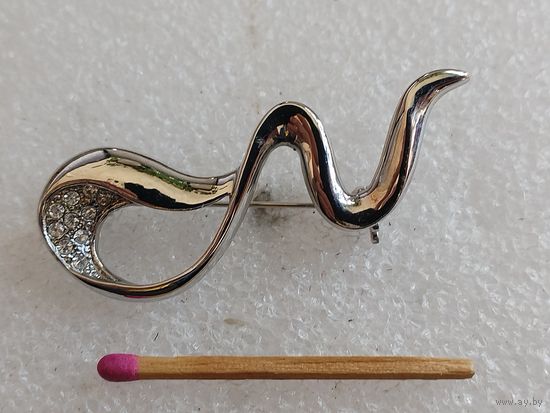 Брошь винтажная "Лента"