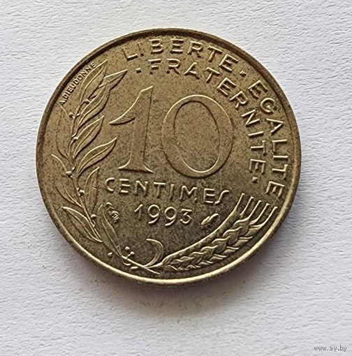 Франция 10 сантимов, 1993