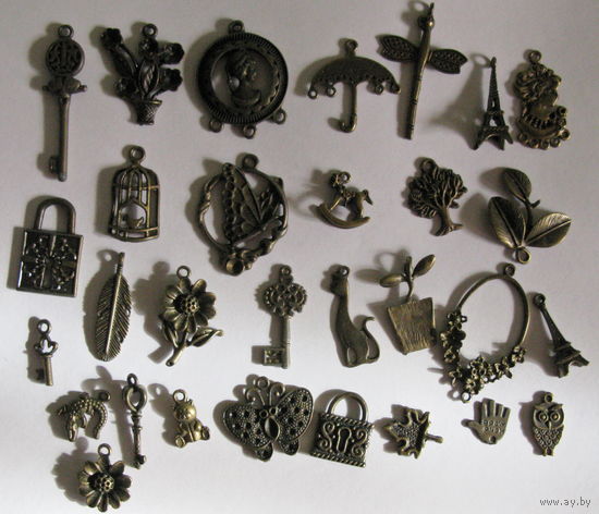 Фурнитура для бижутерии металлическая (остатки)