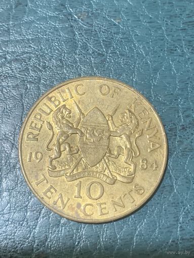 Кения 10 центов 1984