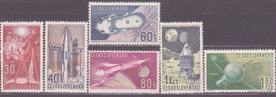 Чехословакия 1962 космос серия чистая **(ОКТ