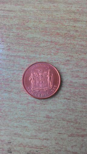 Ямайка, 10 центов 1996 года.