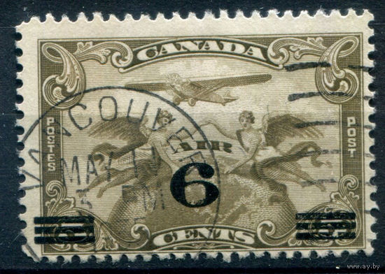 Британские колонии - Канада - 1932г. - авиапочта, печать Ванкувер - 1 марка - полная серия, гашёная [Mi 169]. #3-WB-90-A-2