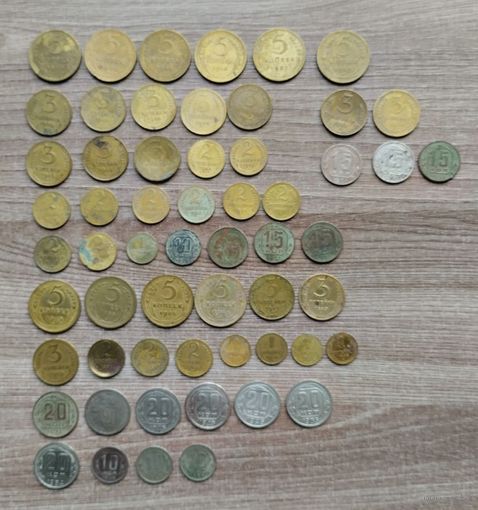Копейки ранние советы СССР сборный лот 58 шт большой лот