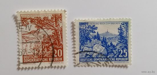 ГДР 1961. Пейзажи. Полная серия