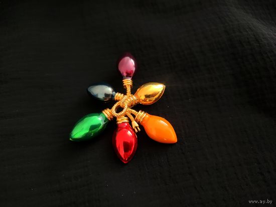 Брошь, герлядны, новогодняя  FL