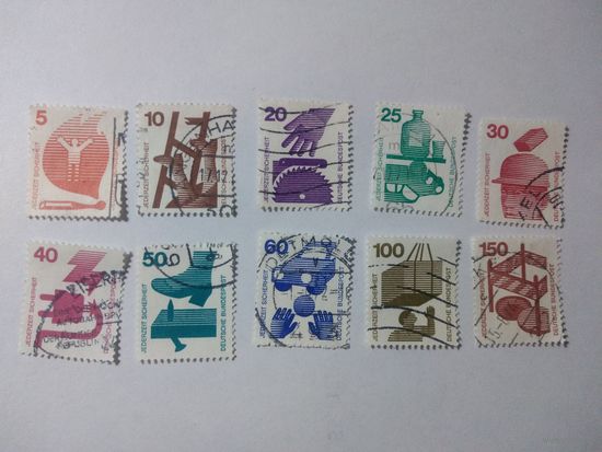 ГЕРМАНИЯ ФРГ 1971, 1972,1974 ОХРАНА ТРУДА