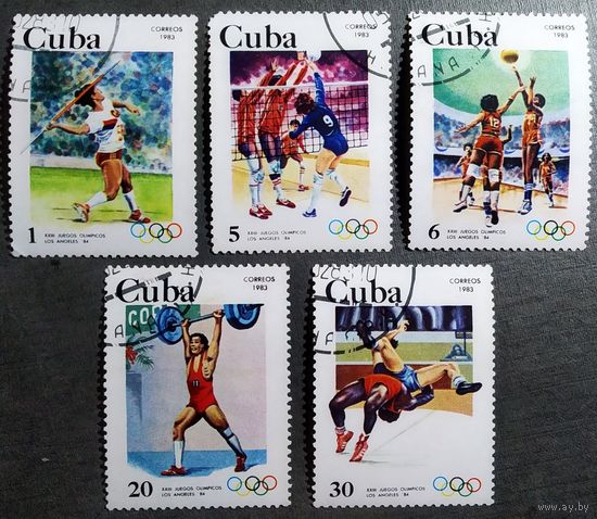 Марки Куба 1983 год Олимпийские игры