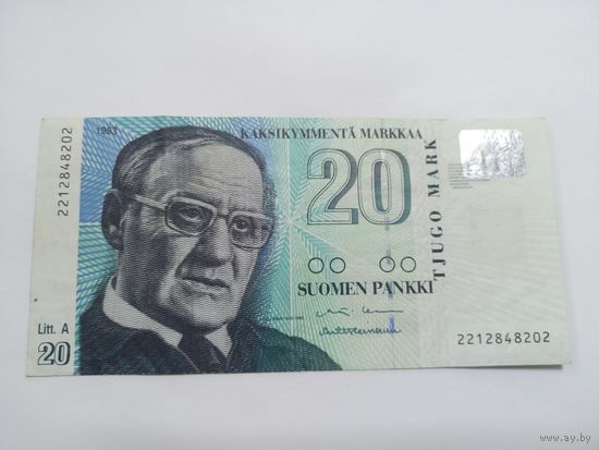 20 марок 1993г, Финляндия
