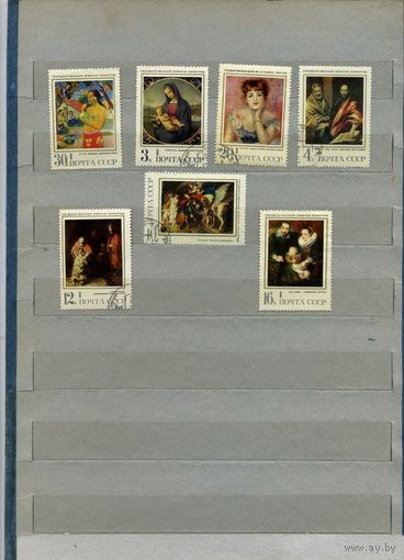 СССР, 1970, ЗАРУБ ЖИВОП В МУЗЕЯХ СССР, серия 7м