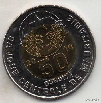 ИСЛАМСКАЯ РЕСПУБЛИКА МАВРИТАНИЯ. 50 УГИЙ 2014. UNC